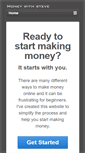Mobile Screenshot of moneywithsteve.com